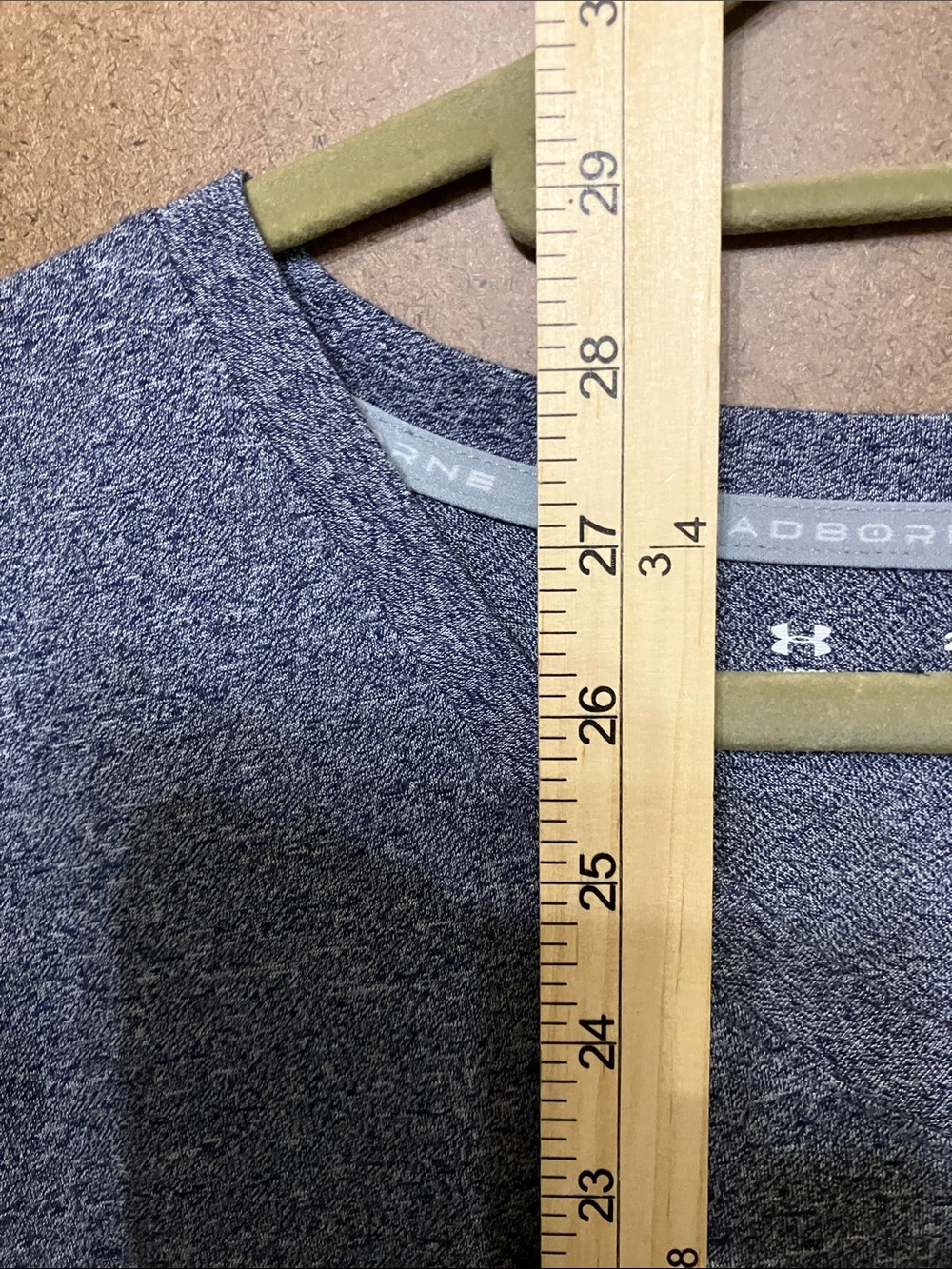 Under Armour Heathered Blue Notre Dame 'Irish' V‑Neck Tee - Picture 6 of 10